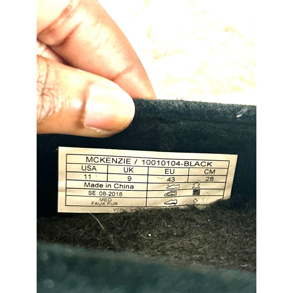 Vionic Haven Mckenzie Slipper Black Suede With Fa… - image 6